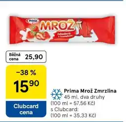 Tesco Prima Mrož Zmrzlina nabídka