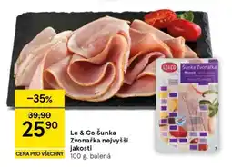 Tesco Le & Co Šunka Zvonařka nejvyšší jakosti nabídka