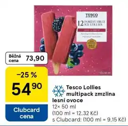 Tesco Tesco Lollies multipack zmrzlina lesní ovoce nabídka