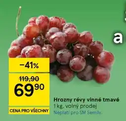 Tesco Hrozny révy vinné tmavé nabídka