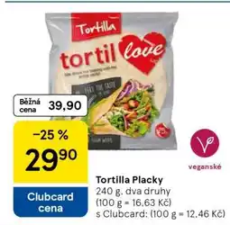 Tesco Tortilla Placky nabídka