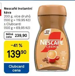 Tesco NESCAFÉ Instantní káva nabídka
