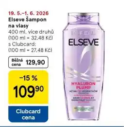 Tesco Elseve šampon na vlasy nabídka