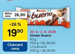 Tesco KINDER BUENO nabídka