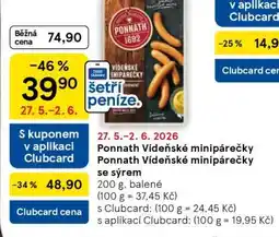 Tesco PONNATH VÍDEŇSKÉ MINIPÁREČKY nabídka