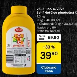 Tesco Senf Hořčice plnotučná X nabídka