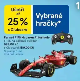 Tesco Ferrari F175 McLaren F1 formule nabídka