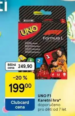 Tesco UNO F1 nabídka
