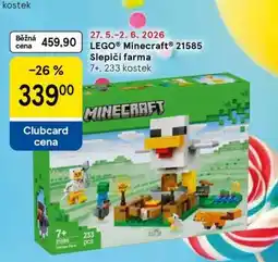 Tesco LEGO Minecraft 21585 Slepičí farma nabídka