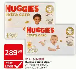Tesco Huggies Dětské plenky, 28-40 ks, více druhů nabídka