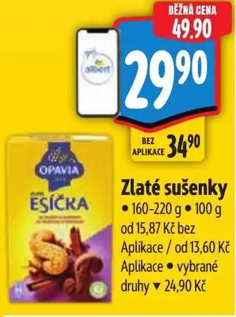Albert Opavia Zlaté sušenky nabídka