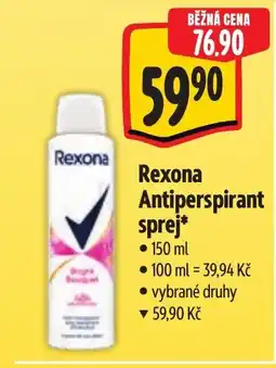 Albert Rexona Antiperspirant sprej nabídka