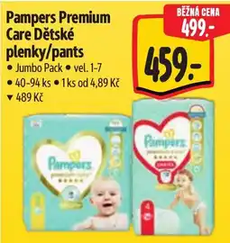 Albert Pampers Premium Care Dětské plenky/pants nabídka