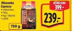Albert Jihlavanka Espresso nabídka