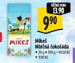 Albert Mikeš Mléčná čokoláda nabídka