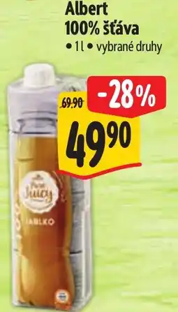 Albert Albert 100% šťáva nabídka