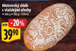 Albert Mistrovský chléb s vlašskými ořechy nabídka