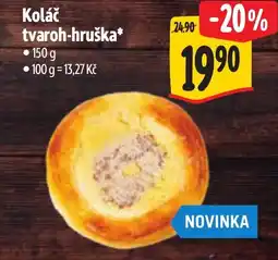 Albert Koláč tvaroh-hruška nabídka