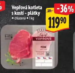 Albert Vepřová kotleta s kostí - plátky nabídka