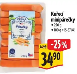 Albert Kuřecí minipárečky nabídka