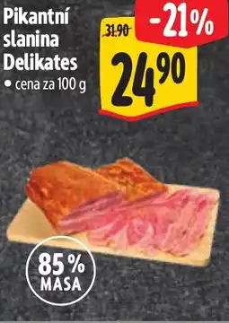 Albert Pikantní slanina Delikates nabídka