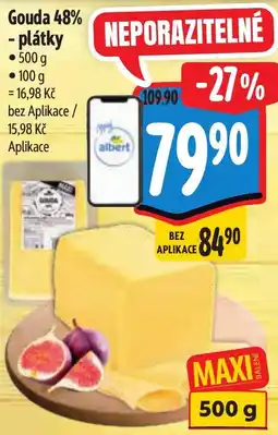 Albert Gouda 48% - plátky nabídka