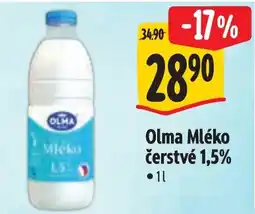 Albert Olma Mléko čerstvé 1,5% nabídka