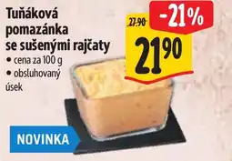 Albert Tuňáková pomazánka se sušenými rajčaty nabídka