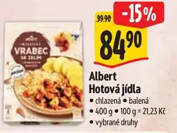 Albert Albert Hotová jídla nabídka