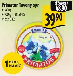 Albert Madeta Primator Tavený sýr nabídka