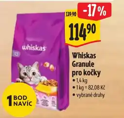 Albert Whiskas Granule pro kočky nabídka