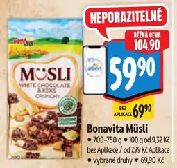 Albert Bonavita Müsli nabídka