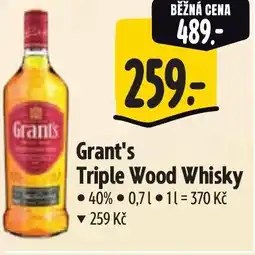 Albert Grant's Triple Wood Whisky nabídka