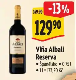 Albert Viña Albali Reserva nabídka