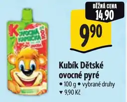 Albert Kubík Dětské ovocné pyré nabídka