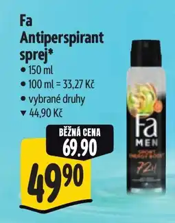 Albert Fa Antiperspirant sprej nabídka