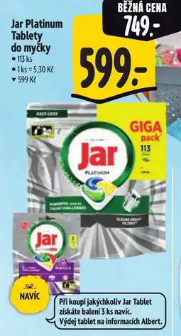 Albert Jar Platinum Tablety do myčky nabídka