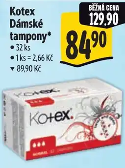 Albert Kotex Dámské tampony nabídka