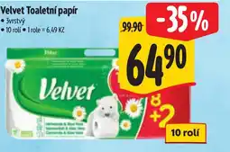 Albert Velvet Toaletní papír nabídka