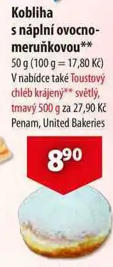 CBA Kobliha náplní ovocno- meruňkovou nabídka