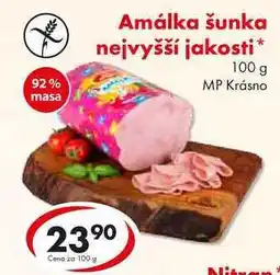 CBA Amálka šunka nejvyšší jakosti nabídka