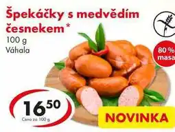 CBA Špekáčky s medvědím česnekem nabídka