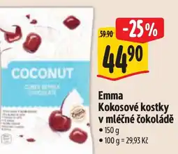 Albert Emma Kokosové kostky v mléčné čokoládě nabídka