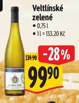 Albert Veltlínské zelené nabídka