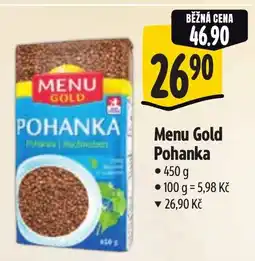 Albert Menu Gold Pohanka nabídka