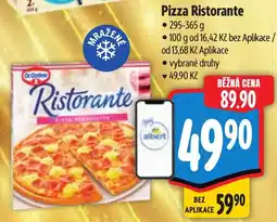 Albert Dr.Oetker Pizza Ristorante nabídka