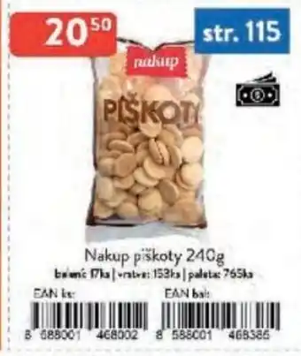 Qanto Nakup piškoty nabídka