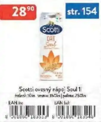 Qanto Scotti ovesný nápoj Soul nabídka