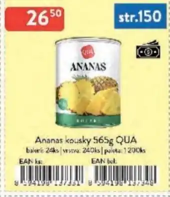 Qanto Ananas kousky QUA nabídka