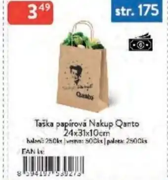 Qanto Taška papírová Nakup Qanto nabídka